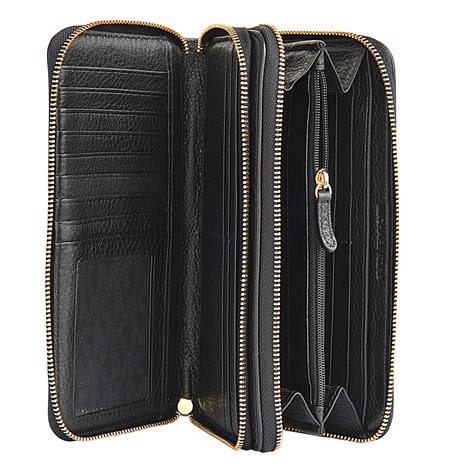 double zip wallet michael kors